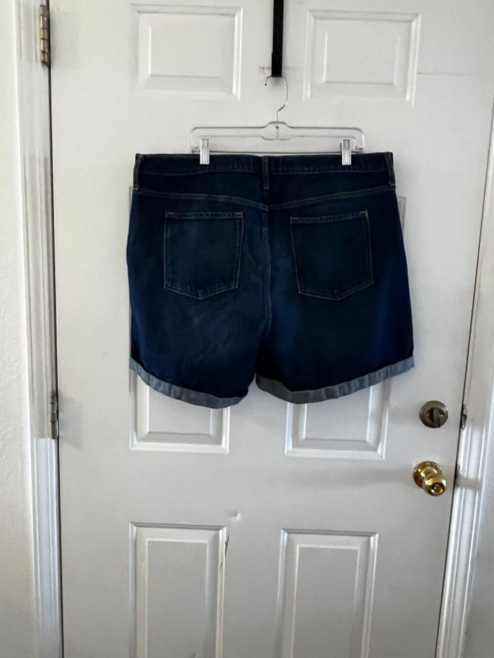 Banana Republic Premium Clean Rinse Roll Cuff High-Rise Jean Shorts Sz 35 - Picture 7 of 12